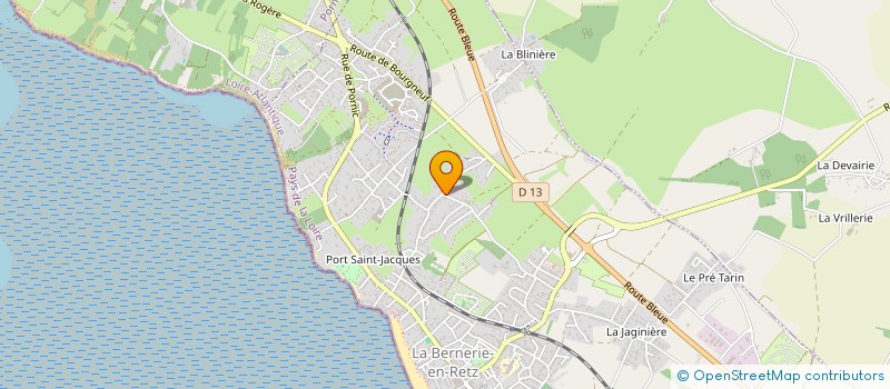 localisation de l'entreprise AU BORD DE MER  LA BERNERIE-EN-RETZ