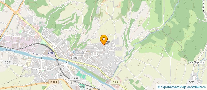 localisation de l'entreprise AU BORD DES MOTS à CREST