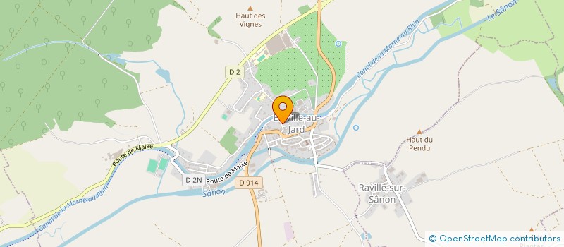 localisation de l'entreprise AU BORD DU CANAL  EINVILLE-AU-JARD