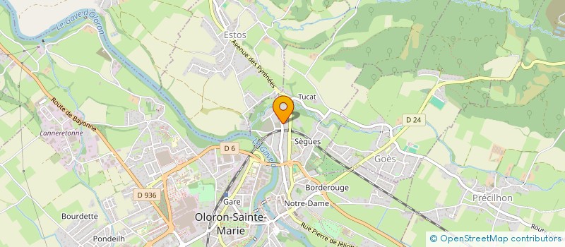 localisation de l'entreprise AU BORD DU GAVE  OLORON-SAINTE-MARIE