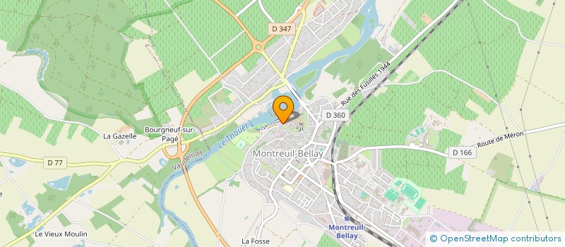 localisation de l'entreprise AU BORD DU THOUET  MONTREUIL-BELLAY