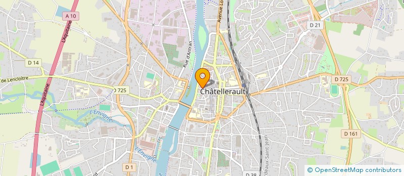 localisation de l'entreprise AU BORD'EAU  CHATELLERAULT