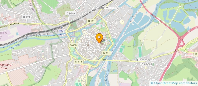 localisation de l'entreprise AU BOUCHON BY ISA  TOUL