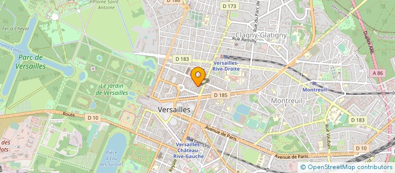 localisation de l'entreprise AU BOUCHON D'ETAIN à VERSAILLES