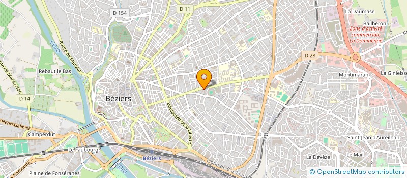localisation de l'entreprise AU BOUDOIR à BEZIERS
