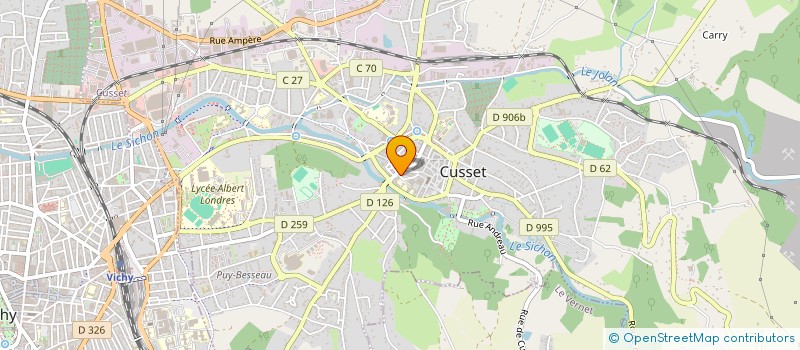 localisation de l'entreprise AU BOUDOIR DES FEES à CUSSET