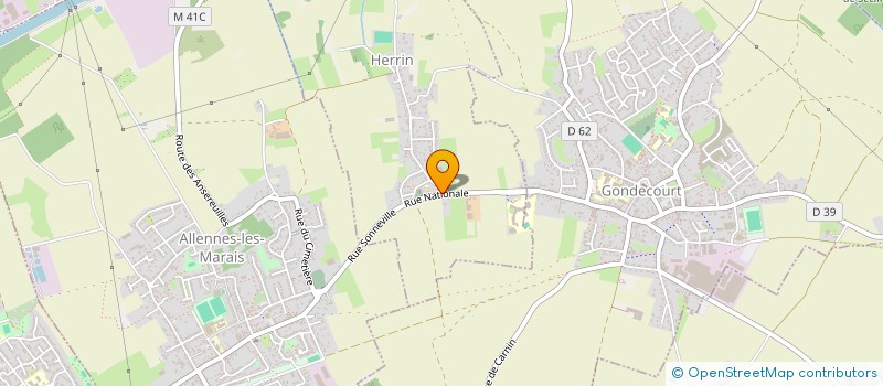 localisation de l'entreprise AU BOULOT  HERRIN