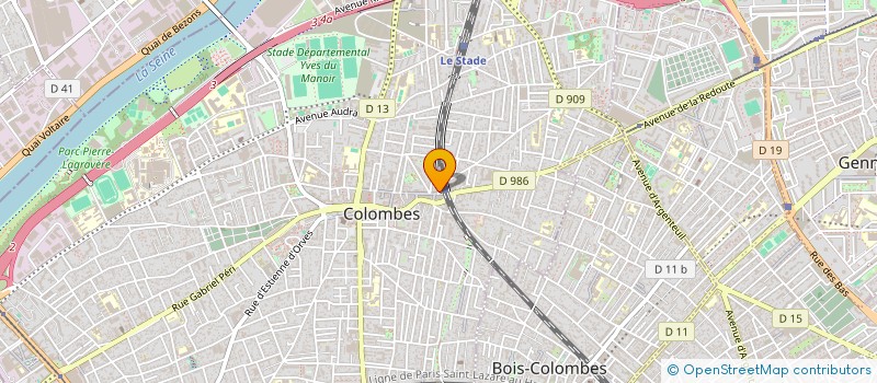 localisation de l'entreprise AU BOUQUET DE LA GARE à COLOMBES