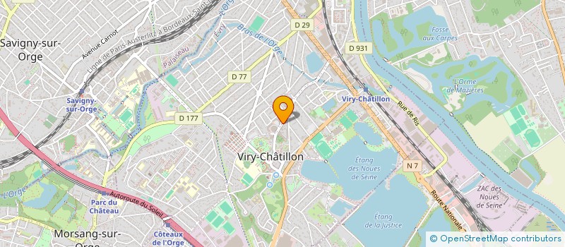 localisation de l'entreprise AU BOUQUET ROND à VIRY-CHATILLON
