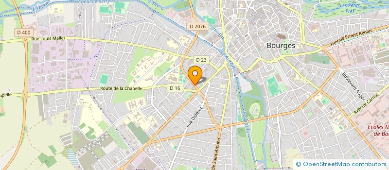 localisation de l'entreprise AU BOURGEON VERT à BOURGES
