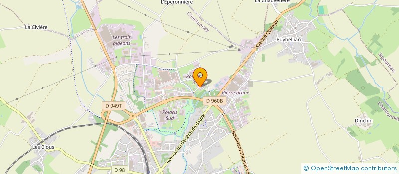 localisation de l'entreprise AU BOUT DE L'ART  CHANTONNAY