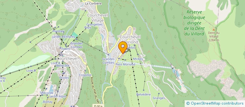 localisation de l'entreprise AU BOUT DE LA RUE à COURCHEVEL