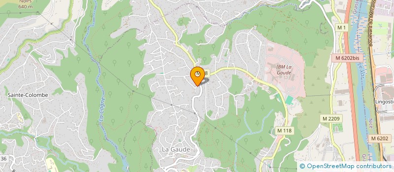 localisation de l'entreprise AU BOUT DE NOS REVES  LA GAUDE