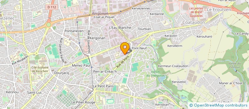 localisation de l'entreprise AU BOUT DU CHANVRE à BREST