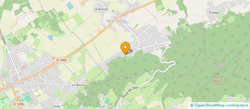 localisation de l'entreprise AU BOUT DU CHEMIN  MASSONGY