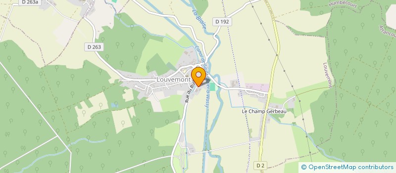 localisation de l'entreprise AU BOUT DU CORNAU à LOUVEMONT