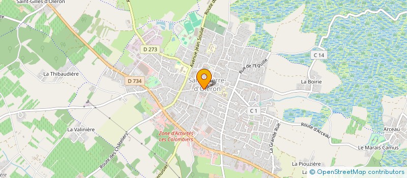 localisation de l'entreprise AU BOUT DU QUAI  SAINT-PIERRE-D'OLERON