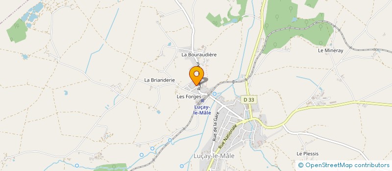 localisation de l'entreprise AU BRIN DE LA LAINE à LUCAY-LE-MALE