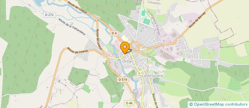 localisation de l'entreprise AU BROC' VINTAGE  ORBEC