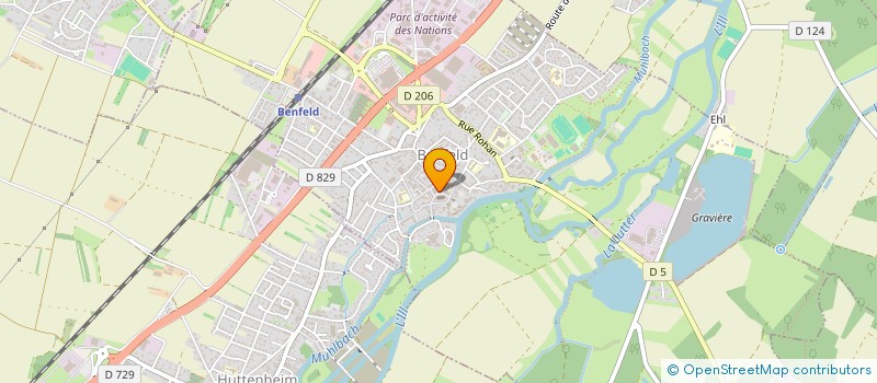 localisation de l'entreprise AU BROCHET  BENFELD