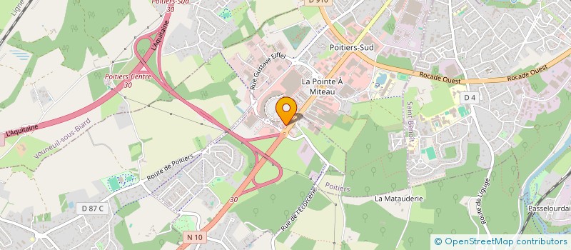 localisation de l'entreprise AU BUREAU CHASSENEUIL  POITIERS