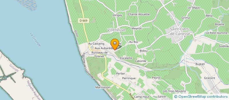 localisation de l'entreprise AU BUREAU DE BEZIERS  VILLENEUVE