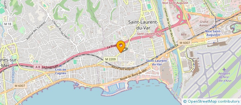 localisation de l'entreprise AU CABANON CAGNOIS à SAINT-LAURENT-DU-VAR