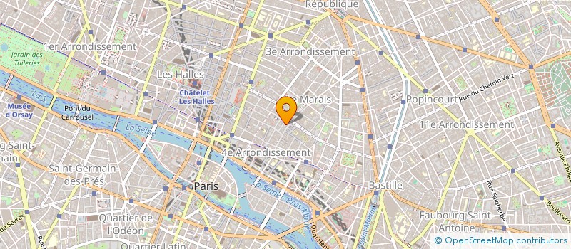 localisation de l'entreprise AU CADRE D OR à PARIS