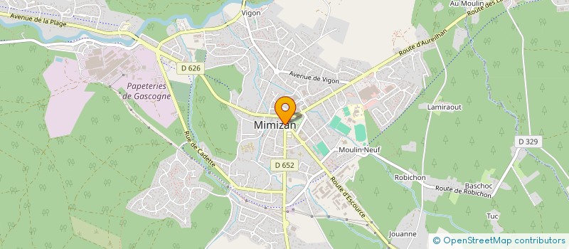 localisation de l'entreprise AU CAFE DE LA POSTE à MIMIZAN