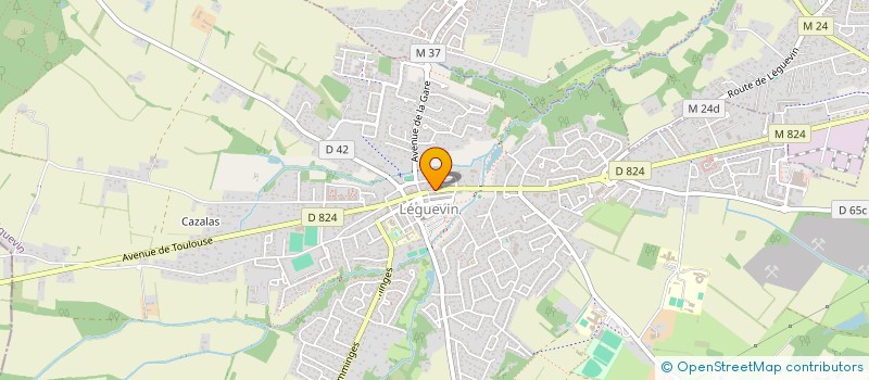 localisation de l'entreprise AU CAFE DES LIVRES  LEGUEVIN