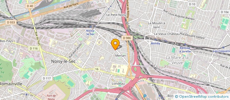 localisation de l'entreprise AU CAFE DU ROND-POINT à NOISY-LE-SEC