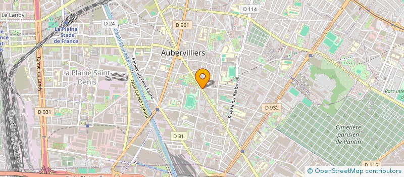 localisation de l'entreprise AU CAFE DU SQUARE à AUBERVILLIERS
