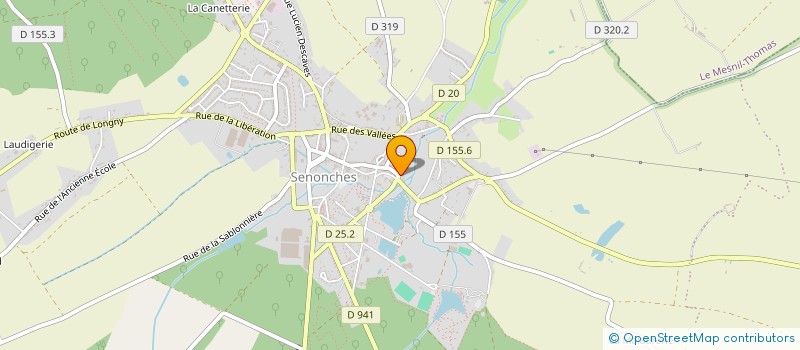 localisation de l'entreprise AU CAFE GOURMAND à SENONCHES