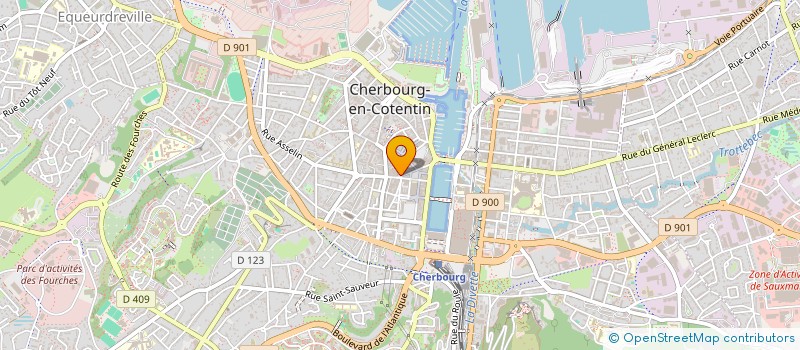 localisation de l'entreprise AU CAFE POMPOM  CHERBOURG-EN-COTENTIN