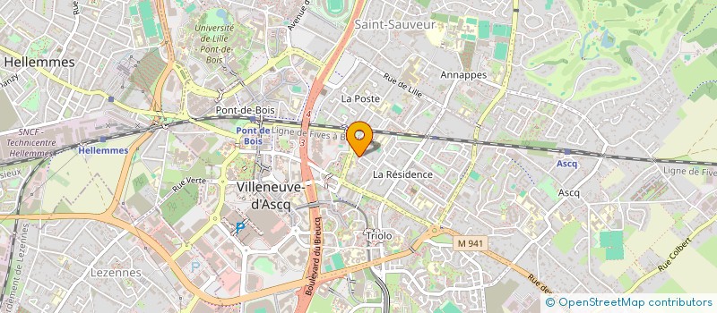 localisation de l'entreprise AU CALM  VILLENEUVE-D'ASCQ