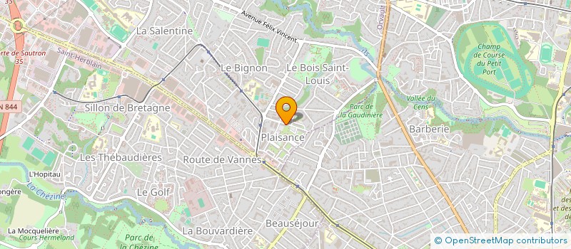 localisation de l'entreprise AU CALME à ORVAULT