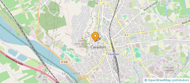 localisation de l'entreprise AU CALME DU PLATANE  CAVAILLON