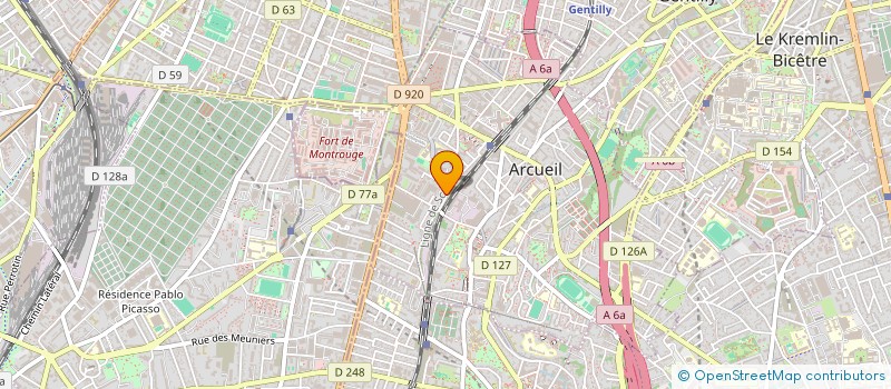 localisation de l'entreprise AU CAMION  ARCUEIL