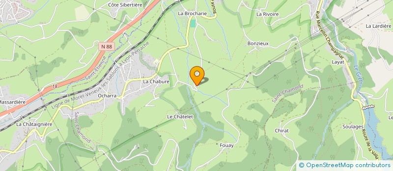 localisation de l'entreprise AU CAMION PIZZA à SAINT-CHAMOND