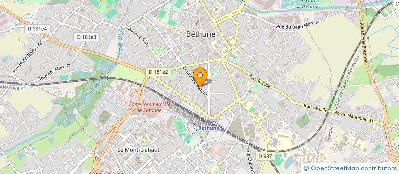 localisation de l'entreprise AU CAP GAS  BETHUNE