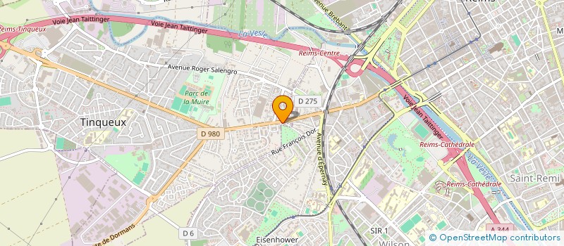 localisation de l'entreprise AU CAROLO  TINQUEUX