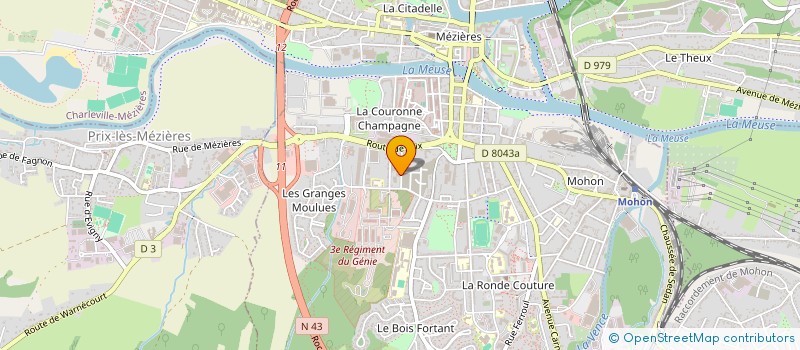 localisation de l'entreprise AU CAROLO  CHARLEVILLE-MEZIERES