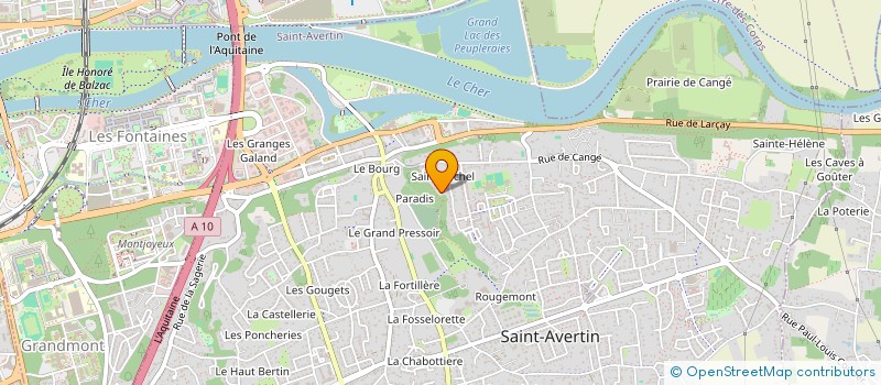 localisation de l'entreprise AU CARRE D'ALICE  SAINT-AVERTIN