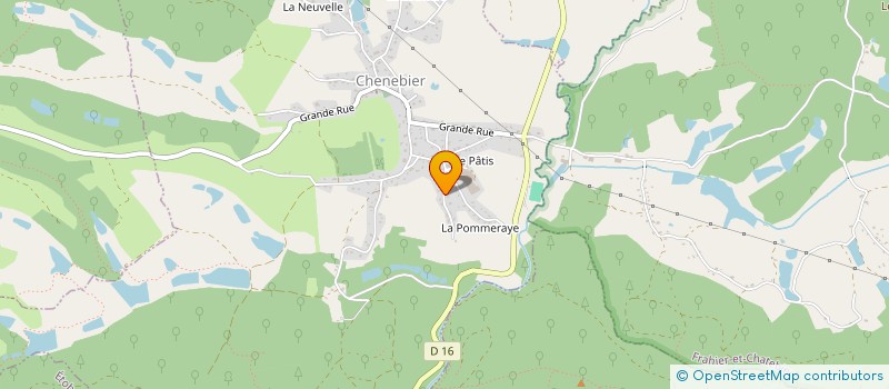 localisation de l'entreprise AU CARRE DE MH  CHENEBIER