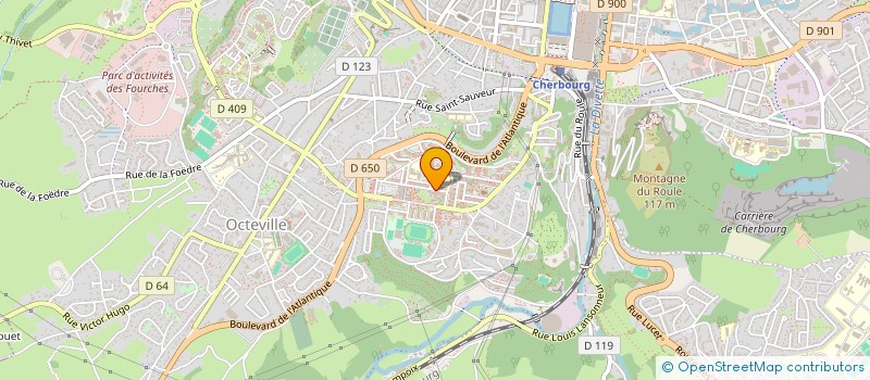 localisation de l'entreprise AU CARREAU DE LA ZUP  CHERBOURG-EN-COTENTIN