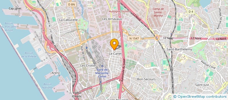 localisation de l'entreprise AU CARREFOUR DES ILES à MARSEILLE