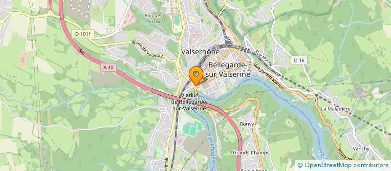 localisation de l'entreprise AU CARREFOUR DU PAIN à VALSERHONE