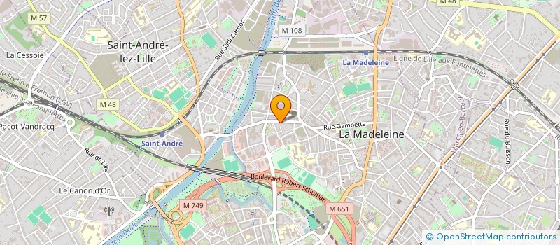 localisation de l'entreprise AU CARROUSEL DES PAINS à LA MADELEINE