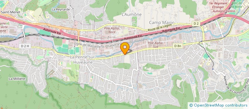 localisation de l'entreprise AU CAVEAU DE LA BOURGADE  LA PENNE-SUR-HUVEAUNE