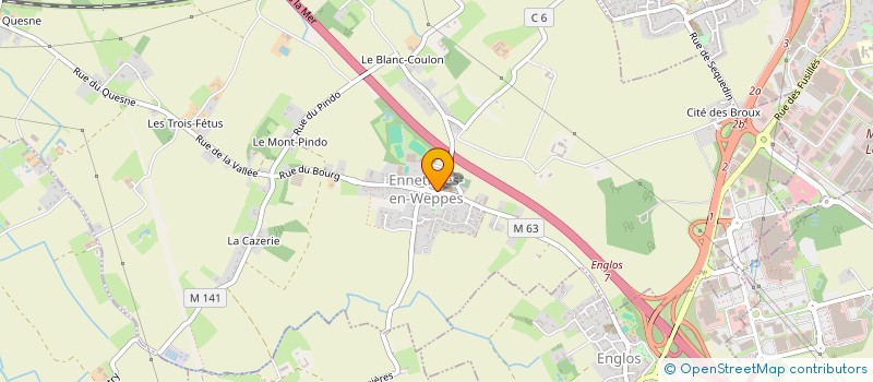 localisation de l'entreprise AU CELLIER DU COIN  ENNETIERES-EN-WEPPES